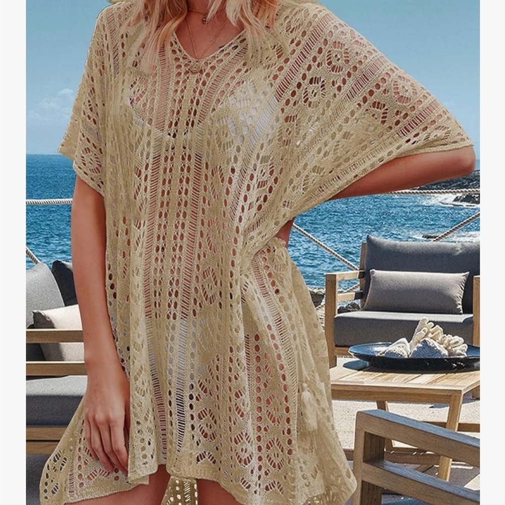 Subuteay Swimsuit Crochet Swim Cover Up